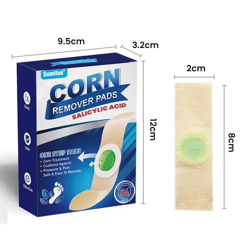 Imagen 2 del producto 54 unids/caja eliminación de callos de maíz para pies Clavus Paster almohadillas de maíz productos para el cuidado de los pies tela no tejida eliminación de callos de los pies