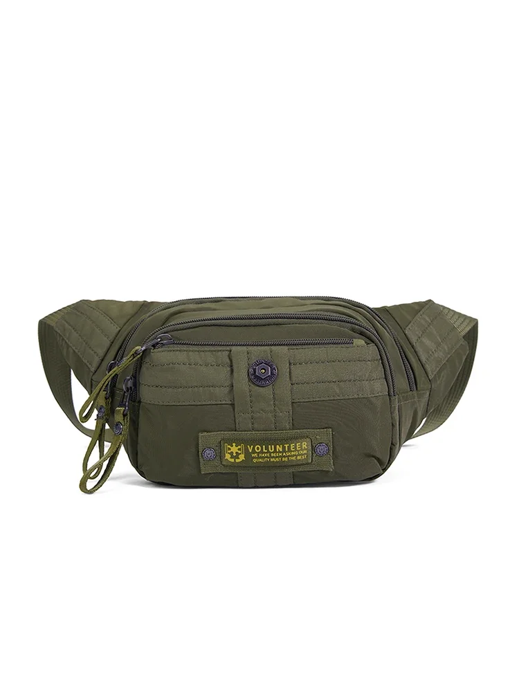 VOLUNTEER Waist Bags for Men 2023 New Fashion Light weight Multi-pocket Solid Waterproof Oxford Cloth Crossbody Bags  1740-06