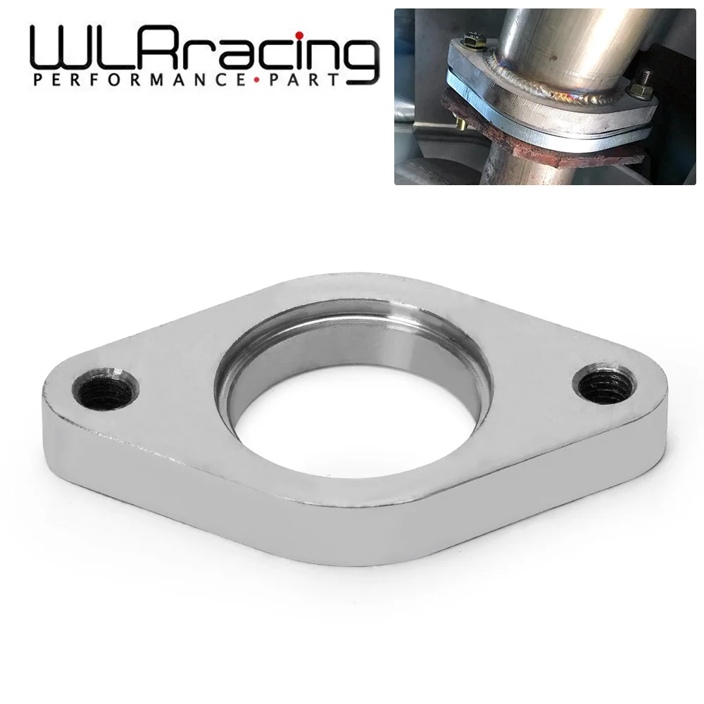 WLR RACING - STAINLESS STEEL WASTEGATE DUMP PIPE 2 BOLT FLANGE WITH THREAD 38MM TURBOCHARGER WLR4831