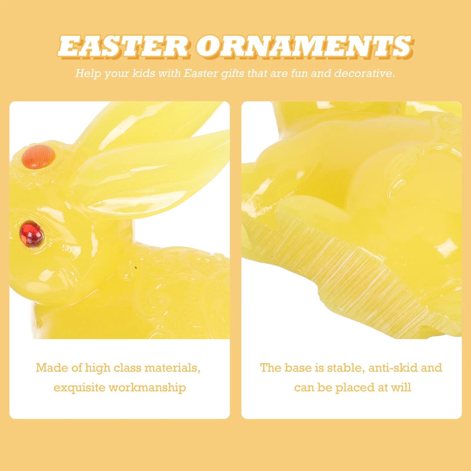 

Lovely Rabbit Artware for Indoor Decor Handcrafted Resin Bunny Design Elegant Jade Rabbit Ornament Ideal Gift for Holidays