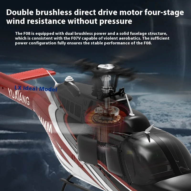 

Yuxiang Huey/Bell 6-Channel Remote Controlled Helicopter, Optical Flow Positioning, Air Pressure And Altitude Control