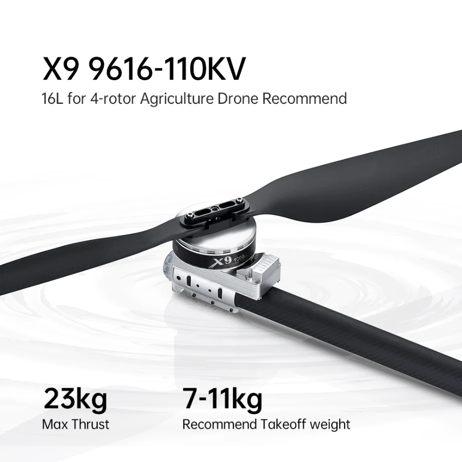 4 sets Hobbywing X9 Power System 9616 110KV 12-14S with ESC+Propeller+Motor ComBo for 10L16L/22L multirotor Agricultural Drone
