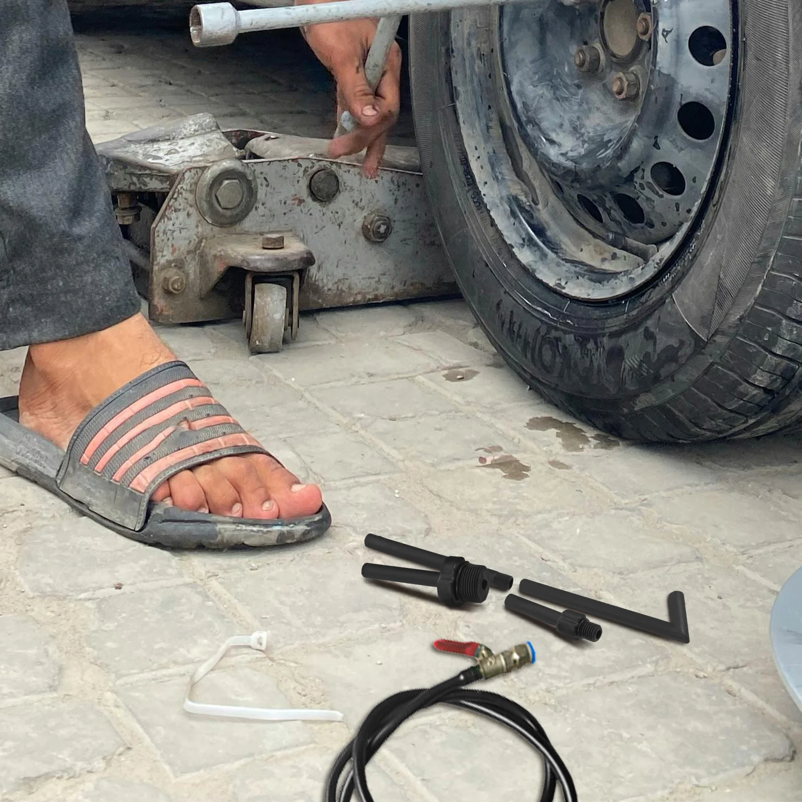 

5Pcs Pneumatic Transmission Oil Filler Pump Connectors Ergonomic Handle Long Term Reliability Automotive Fluid Transfer System