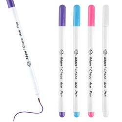 4 Sewing Erasable Pens for Fabric Marking Kit Water Erasable Markers Pen Fabrics Leather Pen for Sewing Garment Tracing Tools