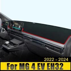 For MG 4 MG4 EV Electric EH32 Mulan 2022 2023 2024 Car Dashboard Covers Avoid Light Pad Sun Shade Anti-UV Carpets Non-Slip Mats
