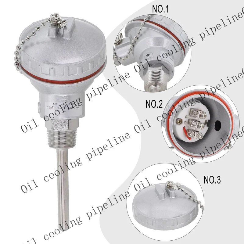 A+ High Efficiency PT100 Temperature Sensor Probe 12 Inch with NPT Thread
