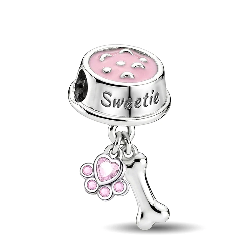 925 Sterling Silber Exquisite Niedliche Himmel-Land-Meer-Tier-Serie Charm-Anhänger für Armbänder DIY Hochwertiger Damenschmuck – Detail 34