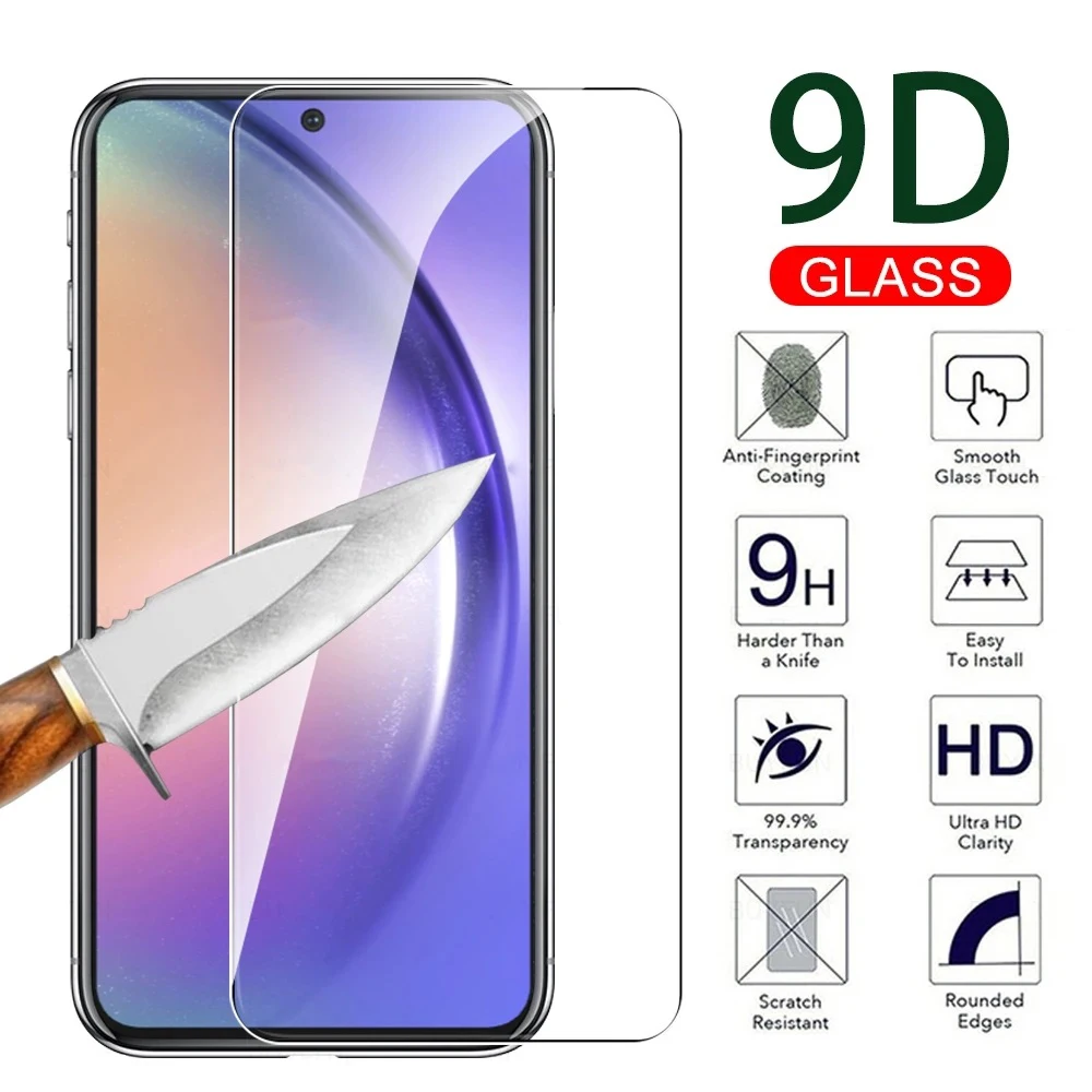 9D Tempered Glass for Samsung Galaxy A54 A34 A24 A14 A04 E A04S A13 4G A23 A33 A53 A73 5G Screen Protector Protective Film