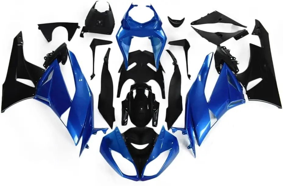 

ABS Plastic Fairing Kit Fit For Kawasaki ZX6R 636 2009 2010 2011 2012 ZX-6R 09 10 11 12 Motorcycle Blue Black Fairings Bodywork