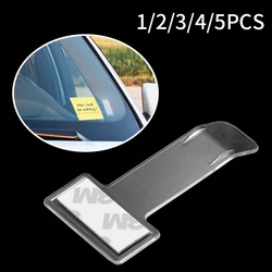 1/2/3/4/5pcs Plastic Universal Car Vehicle Parking Holder Clip Sticker Holder Clip Parking Ticket Windscreen Plastic Sticker