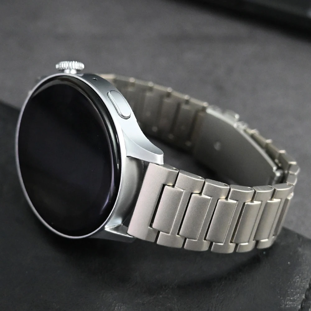 22mm Titanium Strap for Huawei Watch 4/4 Pro GT3/3 Pro 46mm Luxury Men Band for Galaxy Watch 3 45mm Amazfit Falcon GTR4/3/3pro/2