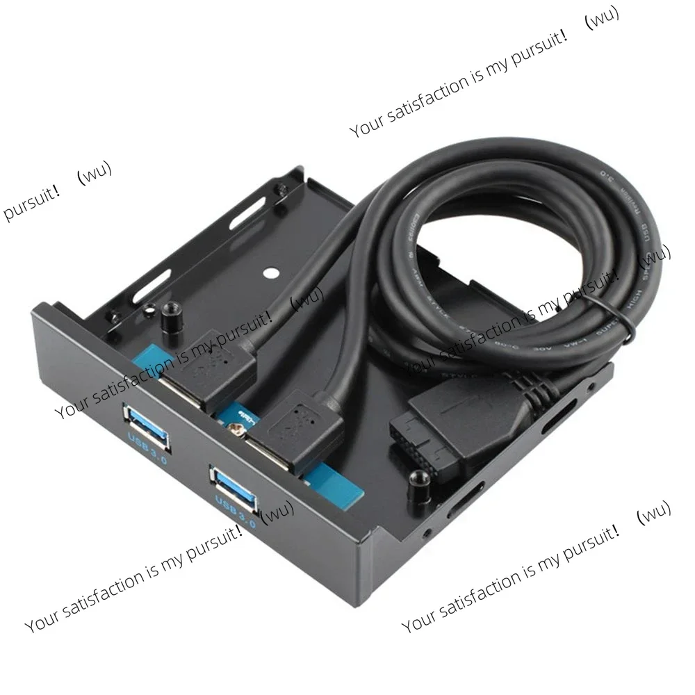 Front panel with 2 USB 3.0 ports, 3.5-inch USB 3.0 hub expansion cable adapter, metal bracket for PC and desktop, innovative