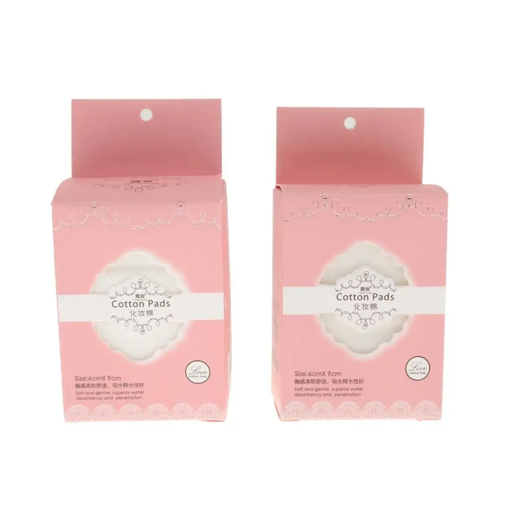 2 коробки Spunlace Нетканые ватные диски для макияжа лица Косметический хлопок