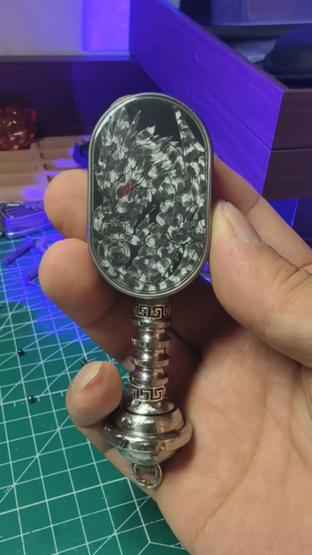Used EDCMOT Dragon Rhythm, Titanium Rhythm, Secret Silver Dragon, Ice Crystal Titanium Pattern, Sound Debugging