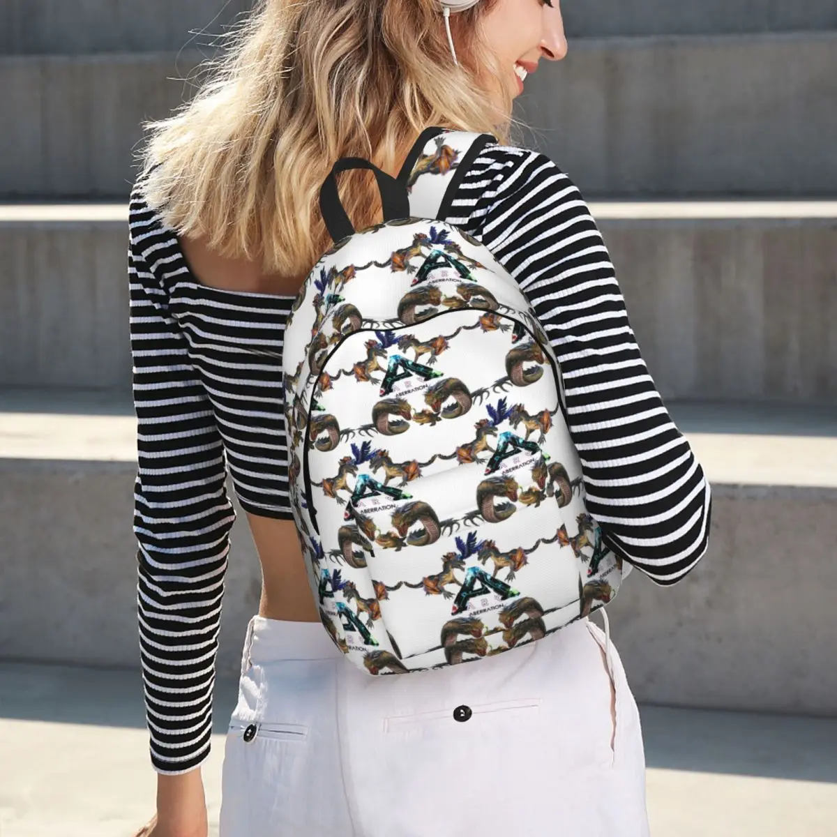 Ark Survival Evolved Aberration Sac à dos pour étudiants, sac d'école, sac de randonnée, sac de voyage pour garçons et filles, sac à livres, sacs à bandoulière