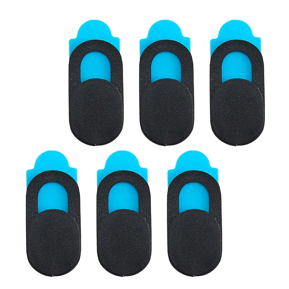 6pcs Webcam Cover Black Plastic Slider For Computer Laptop Tablet Web Camera Protection Privacy Security Abs Video