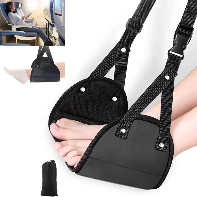 Universal Adjustable Height Airplane Footrest High Quality Foam Portable Travel Carry-On Foot Rest For Airplane Train Car Office