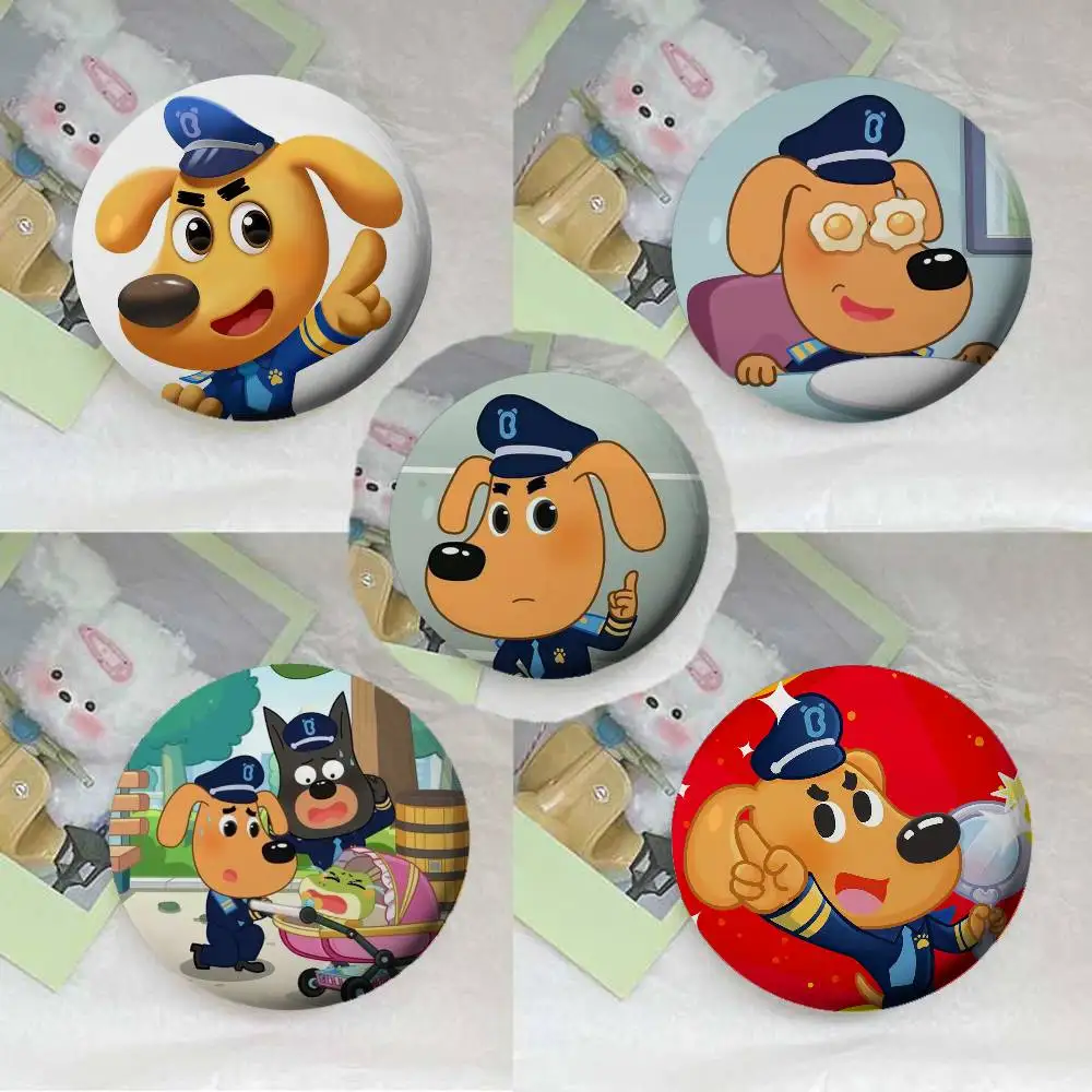 شارات شريف لابرادور صفيح لينة زر دبوس بروش شارة معدنية مخصصة مجوهرات اكسسوارات قبعة حقيبة التلبيب