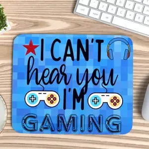 

Blue creative design game mouse pad, small computer desk pad accessories, high-quality rubber anti-slip washable carpet