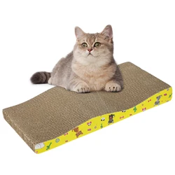 Cat Scratch Board Pad Wear-resistant Scratching Posts Kitten Corrugated Paper Pad Cat Toys Grinding Nail Scraper Mat Pet cat Toy