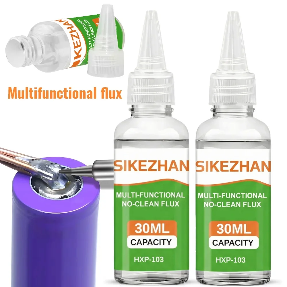 Stainless Steel Liquid Soldering Flux No-Clean Welding Fluid for Nickel Copper Iron 18650 Battery PCB Repair