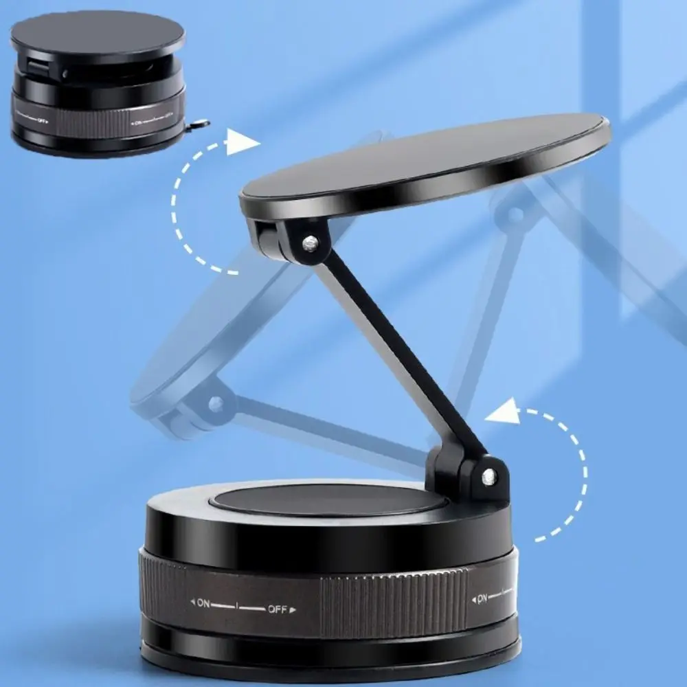 

High Quality Vacuum Magnetic Phone Holder Rotation Adjustable Car Mount Phone Bracket Foldable Suction Cup Phone Stand Dashboard