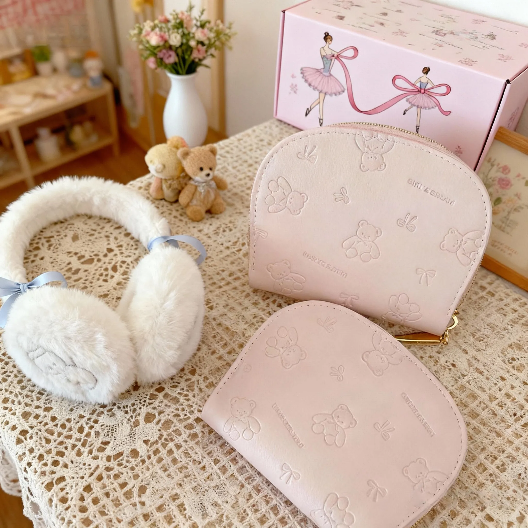 porta-cartoes-estilo-escolar-fofo-com-design-de-urso-multi-slot-grande-capacidade-para-meninas-em-couro-sintetico