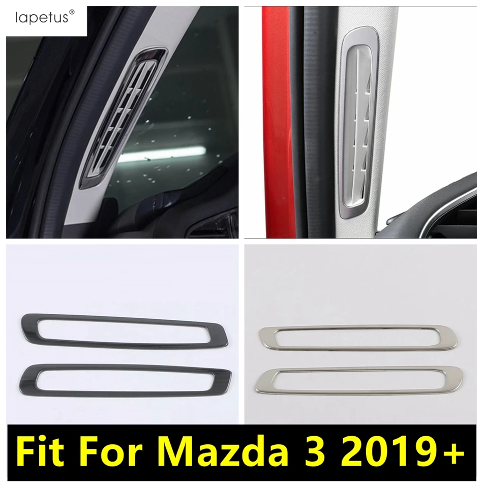 

Car Front Pillar A Air AC Conditioning Outlet Vent Stickers Cover Trim Metal Accessories Interior Fit For Mazda 3 2019 - 2025