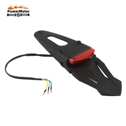 Motorcycle Rear Fender Taillight Brake Lamp LED For Suzuki Honda Yamaha Husqvarna Universal Enduro Motocross Dirt Bike Parts