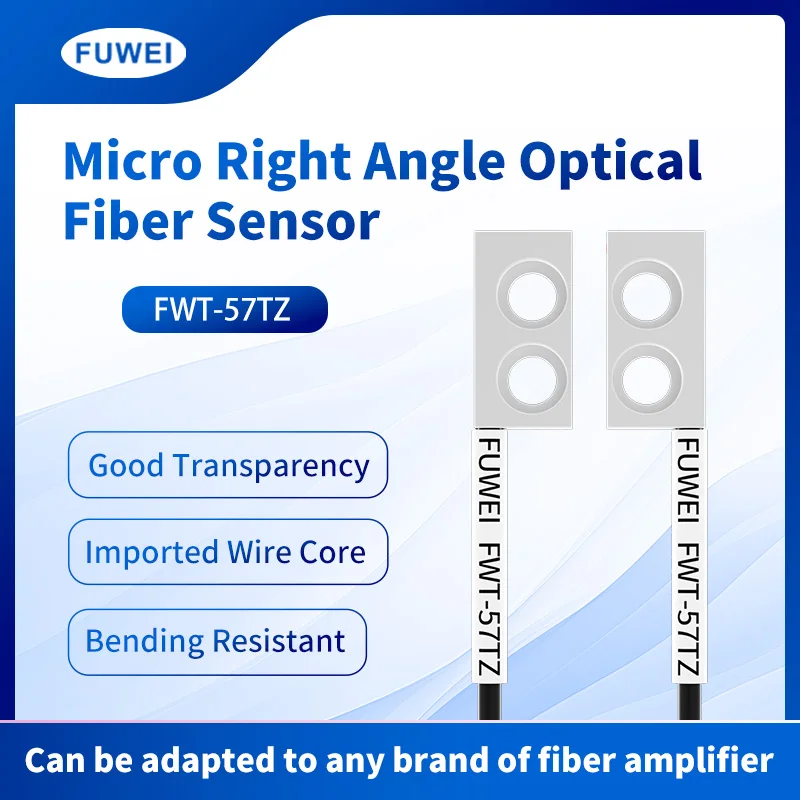 FWT-57TZ FW-30 Imported wire core Bending Resistant Micro Right Angle Optical Fiber sensor