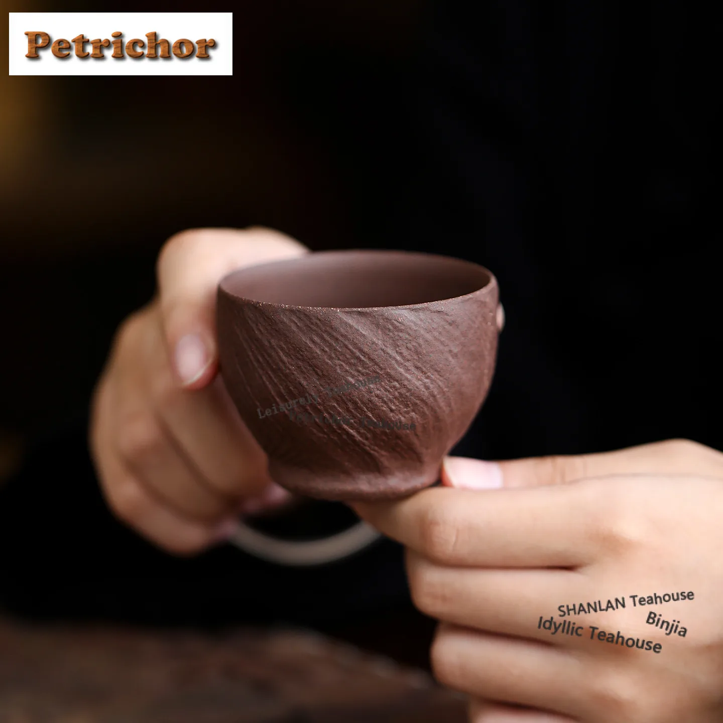 

60ml Purple Clay Handheld Teacup Ancient Tea Bowl Cup for Tea Tea-tasting Smelling Cup Chazhan Master Cups for Tea Accessories