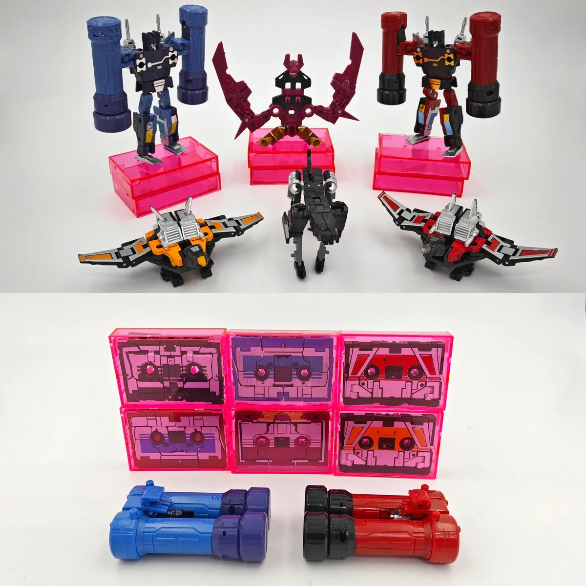 THF Transforming Toys Soundwave Six Tape Troop G1 Mindwipe Rumble Frenzy Ravage Laserbeak Buzzsaw Limit KO Action Dolls  KBB