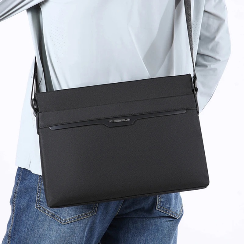 جديد حقيبة كتف رجالية أكسفورد القماش حقيبة ساعي الموضة العصرية أسلوب بسيط حقيبة رجالية الأعمال بولي Leather حقيبة جلدية كروسبودي sayaка