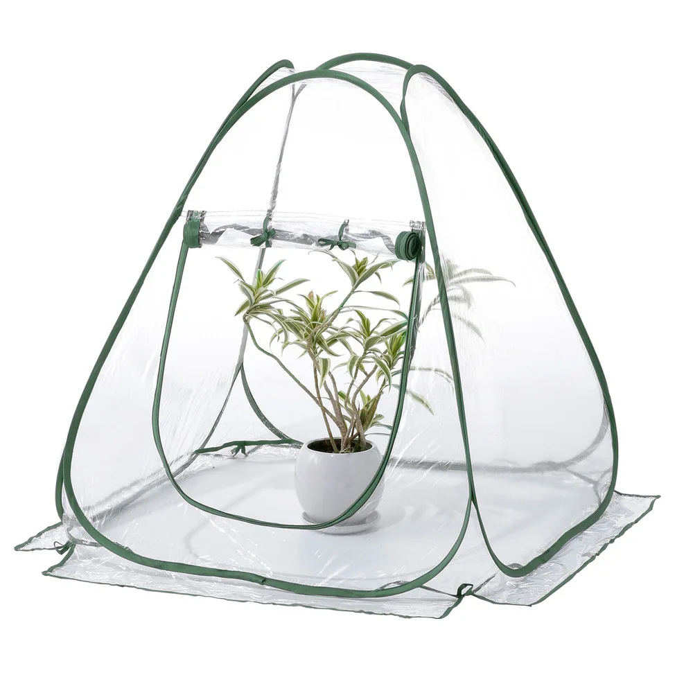 

Plant Greenhouse Tent Clear PVC Foldable PopUp Greenhouse Plant Tent Flexible Multifunctional Mini Plant Tent for Indoor Outdoor