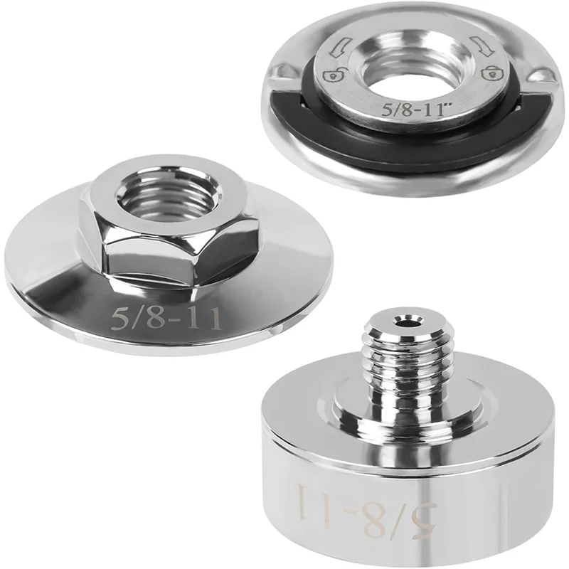 

A26F-X-Lock Adapter Grinder Set Of 3 Pieces- Adapts To 5/8" Threads, Angle Grinder Attachments For Cutting And Sanding Disc Use
