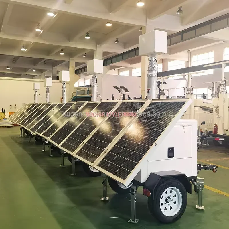wmwmnu for SV3150 Mobile Solar Trailer Tower Solar Emergency CCTV Monitoring System Trailer for Mining High Quality