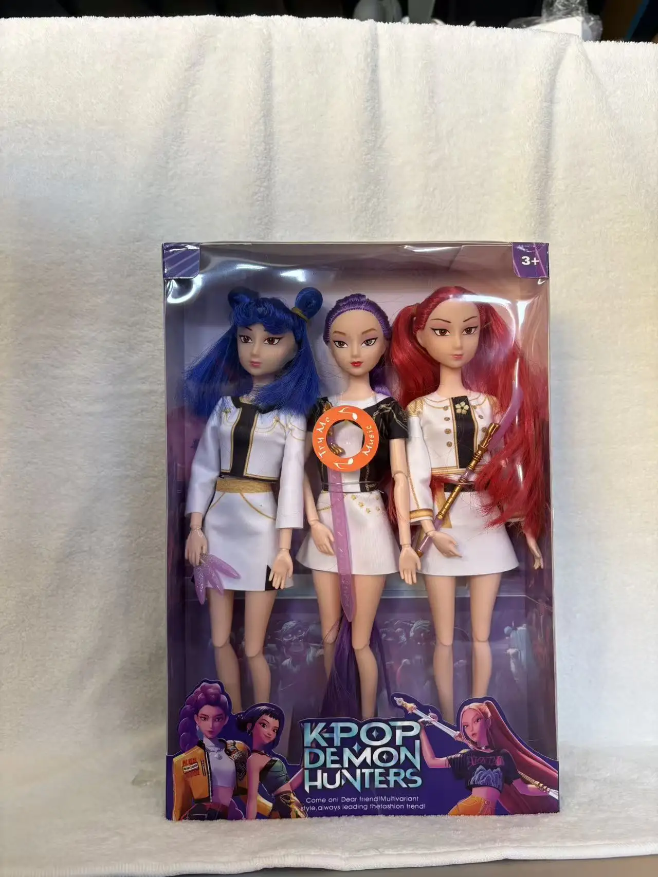 3 قطع من دمى موسيقى Kpop Demon Hunters، شخصيات المحارب السحري مع الصوت والملابس، ألعاب للأطفال من سن 3 سنوات فما فوق