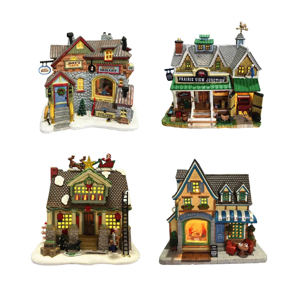 

Керамическая расписная миниатюрная фигурка домика Lemax для песочницы, скульптур, украшений, подарков на Хэллоуин и Рождество