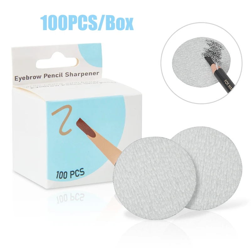 

100 шт., зеркальная шлифовальная бумага для микроблейдинга, товары для татуировок, для полуперманентного макияжа бровей