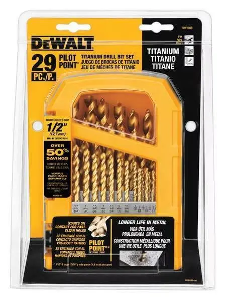 29PC Titanium Nitride Coated PP Drill Bit Set