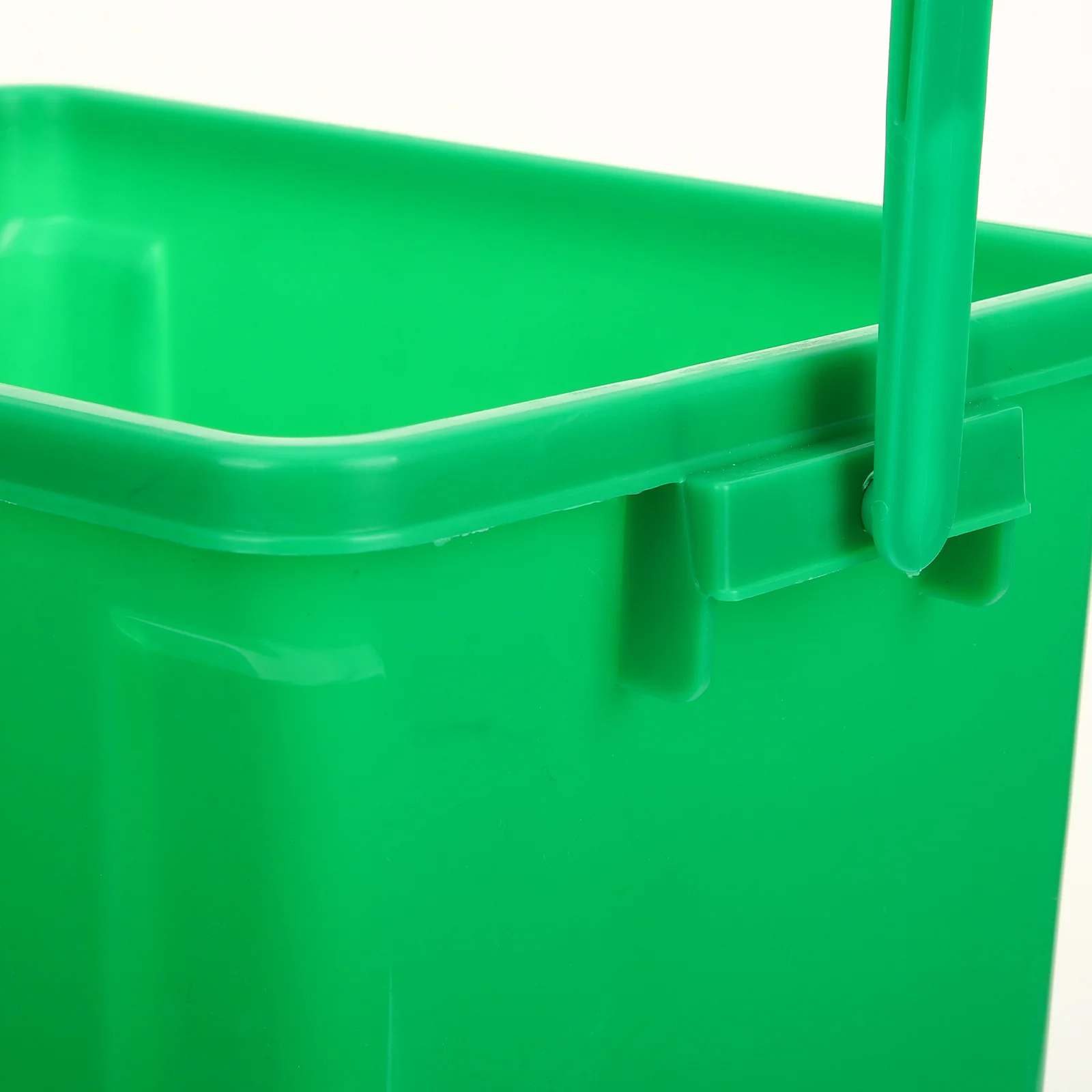 سلة مهملات مطبخ مستطيلة خضراء سعة 10 لتر مع غطاء صندوق سماد دلو نفايات الطعام بلاستيك قوي وموثوق يستخدم على نطاق واسع في المنزل #1