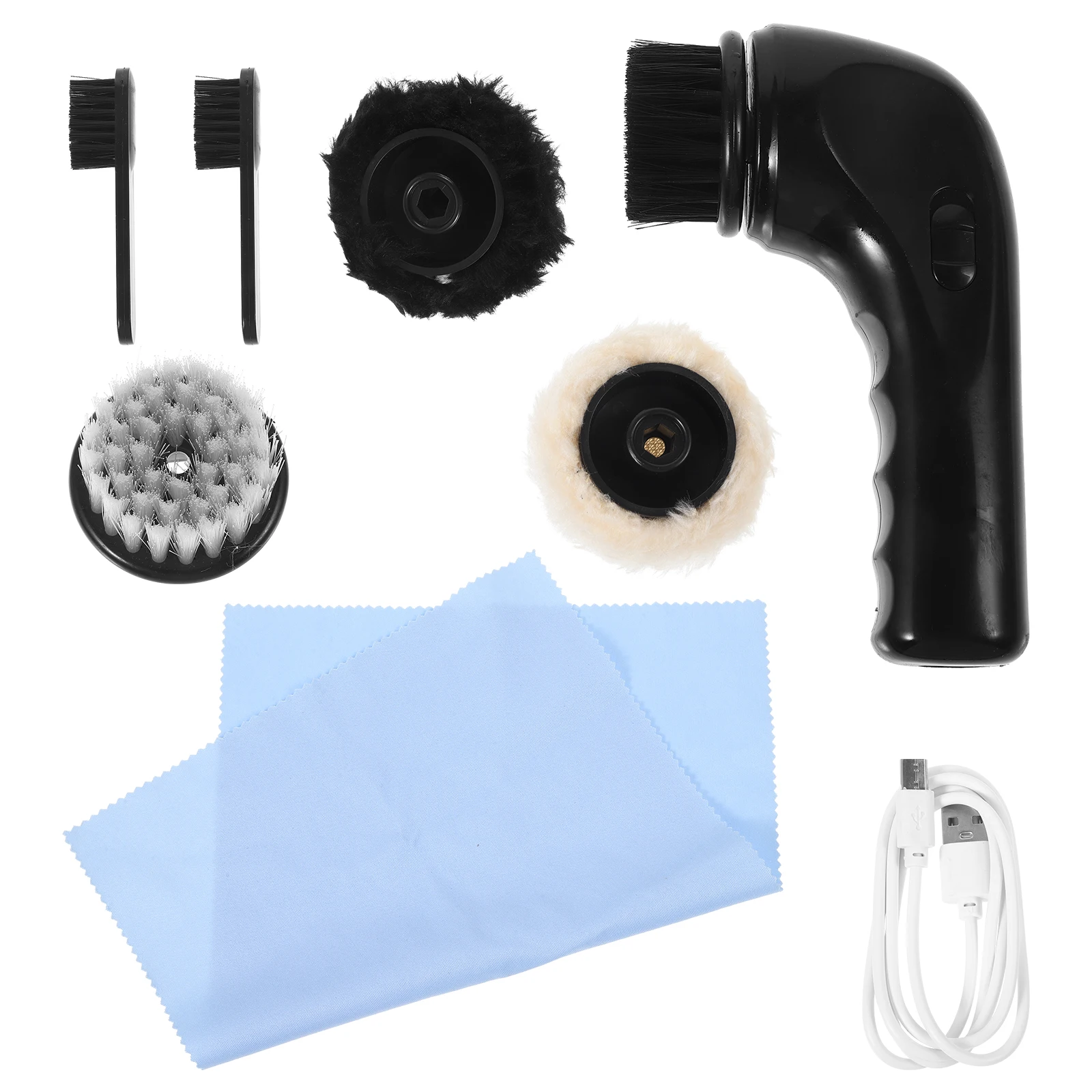 

Rechargeable Electric Polisher Handheld Shoe Brush For Shoes Care Kit Usb Cable Included Lightweight Ergonomic Design