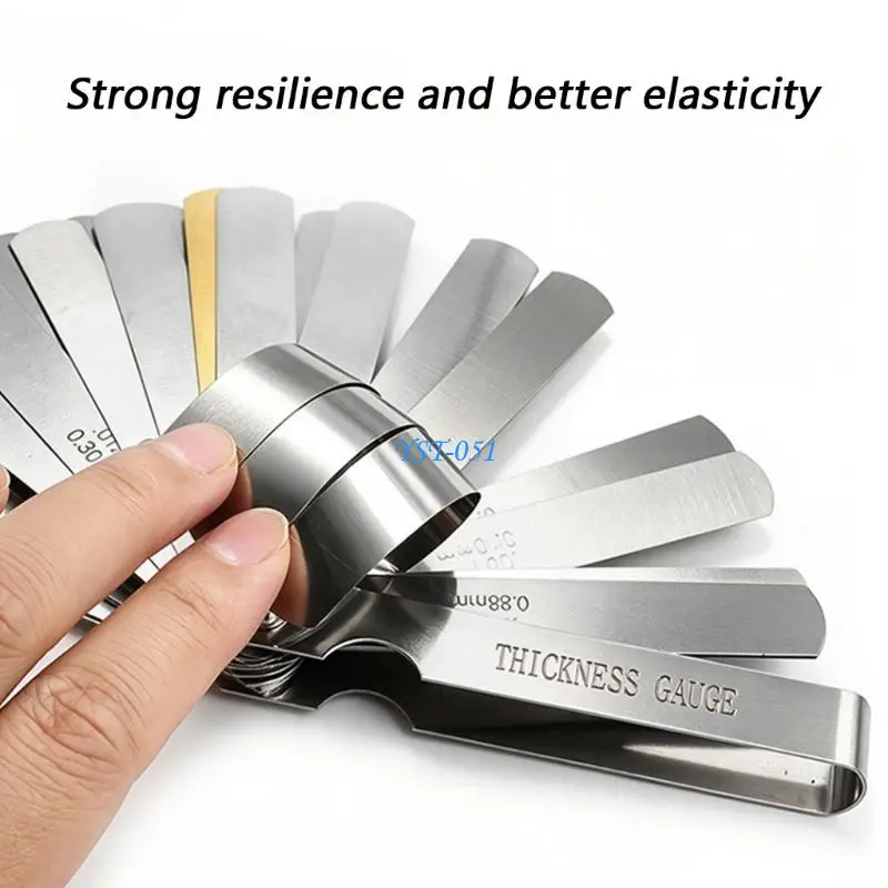 E15A 32 Blade Stainless Steel Feeler Gauge For Gaps Measurement In Machinery And Equipment High Precisions Multipurpose