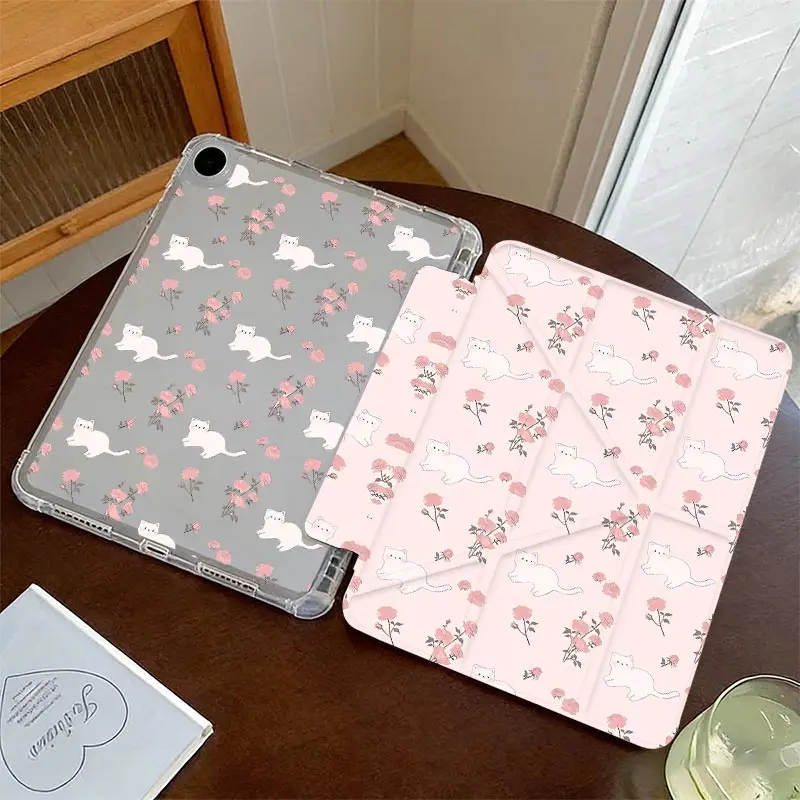 3+Y Fold Case For Samsung S10 S9 12.4 inch Samsung Tab S7 S8 S9 11 Tab S6 Lite 10.4 inch Tab A9 8.7" Plus 11" A8