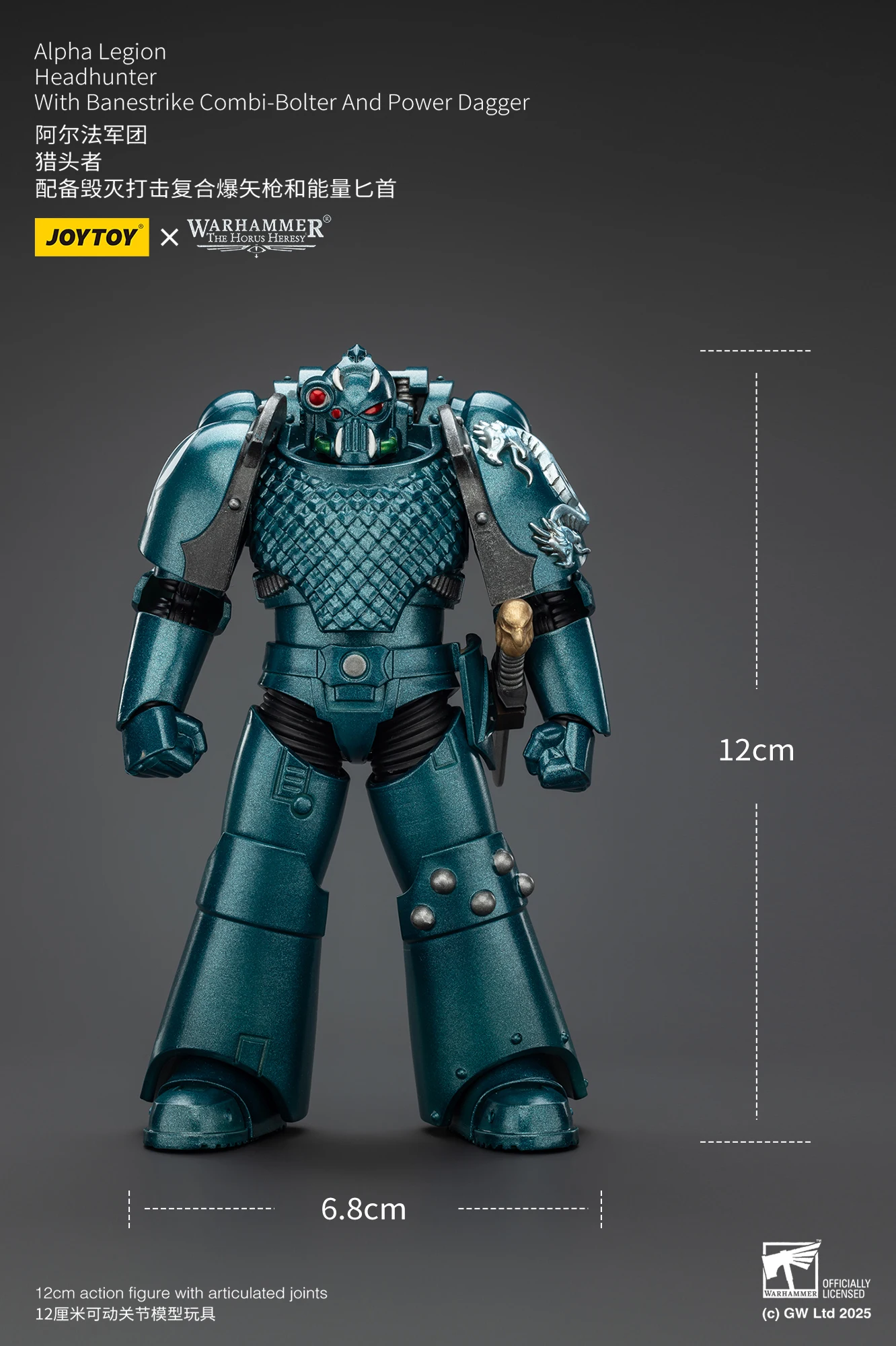 Warhammer The Horus Heresy 1/18 Actionfiguren Alpha Legion Exodus Derjenige, der viele Headhunter Prime ist – Detail 32