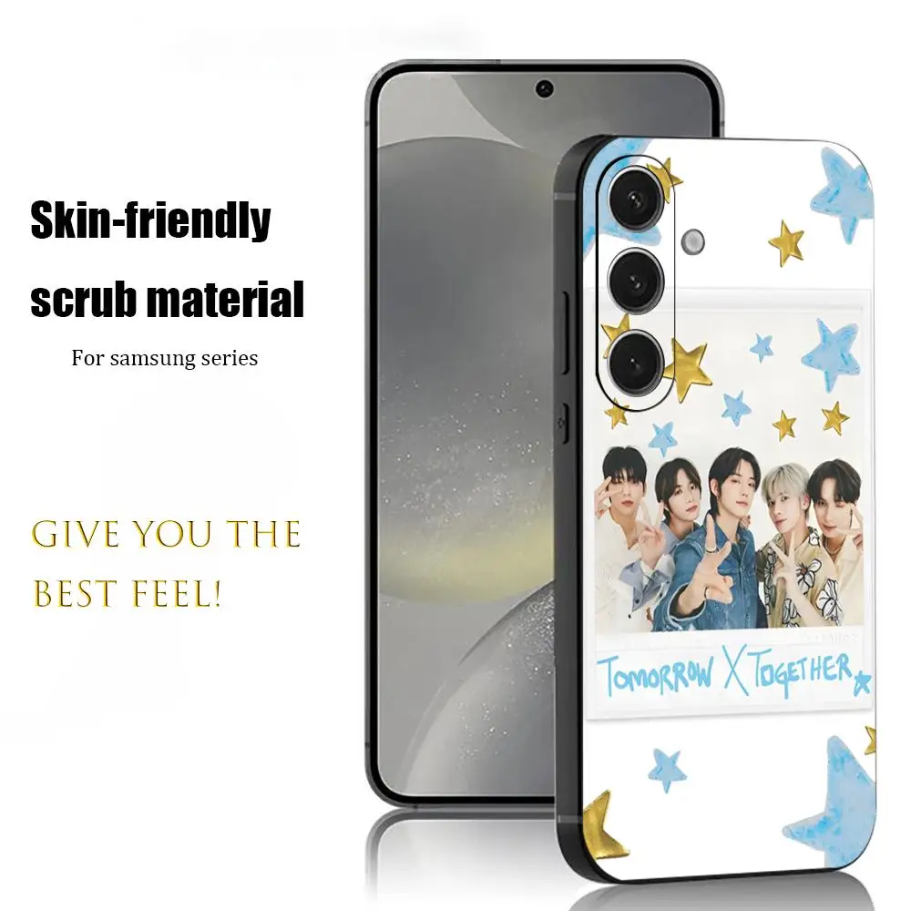 

Popular TOMORROW X TOGETHER Phone Case For Samsung Galaxy S25 S24 S23 S22 S21 S20 Plus Ultra Note20 Soft Black