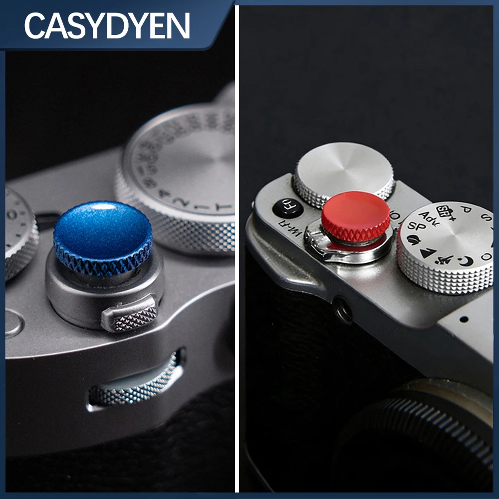 Bouton de déclenchement souple en métal Concave, pour Fuji Fujifilm X GFX100RF X-M5 X-E4 X-T50 X-T30 II X-T20 X-T10 X-T5 X-T4 X-T3 X-T2 Bouton de déclenchement souple en métal Concave, pour Fuji Fujifilm X GFX100RF X-M5 X-E4 X-T50 X-T30 II X-T20 X-T10 X-T5 X-T4 X-T3 X-T2