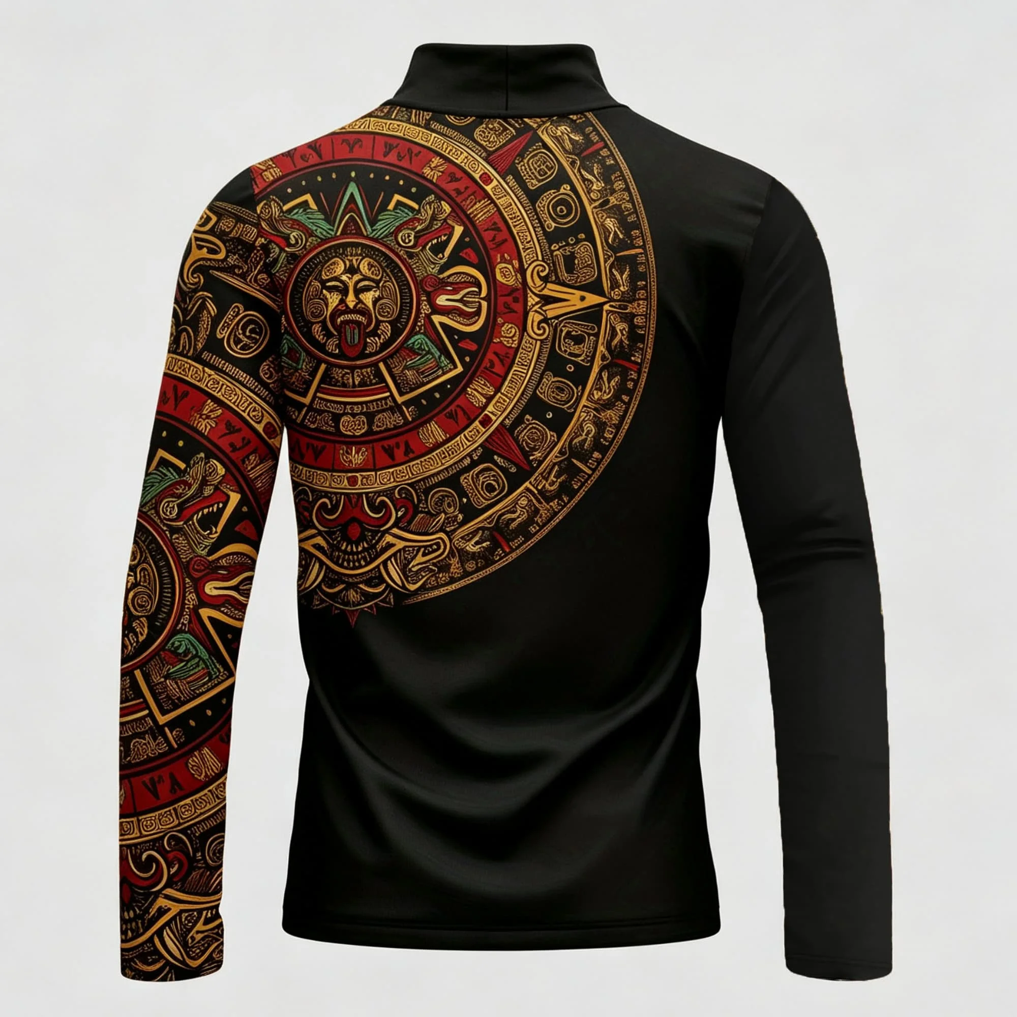 Lässige, locker geschnittene Herren-Sport-Langarmshirts mit Stehkragen, stilvolle, trendige, bequeme, leichte und vielseitige Oberteile für Männer. – Detail 6