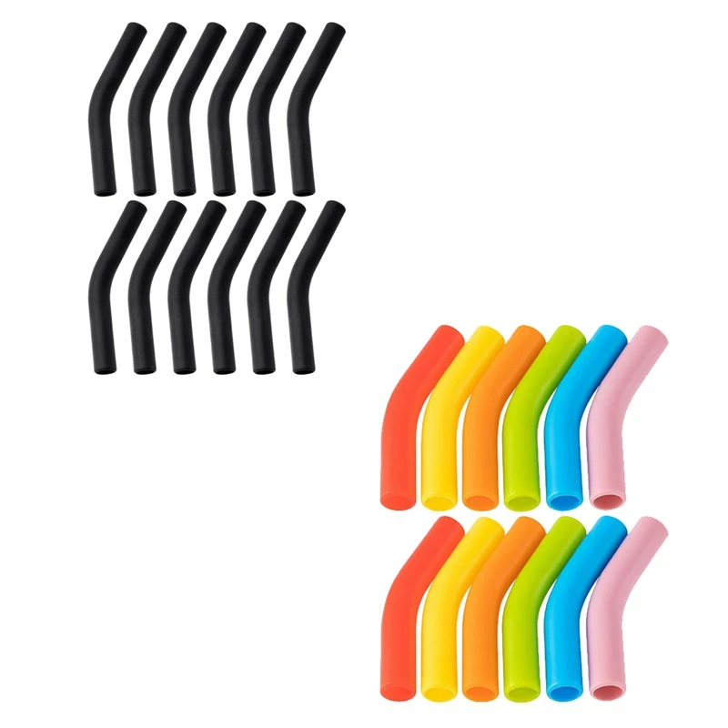 Silicone Straw Tips Reusable Straw Replacement Tip For 8MM Outdiameter Wide Stainless Steel Metal Straws