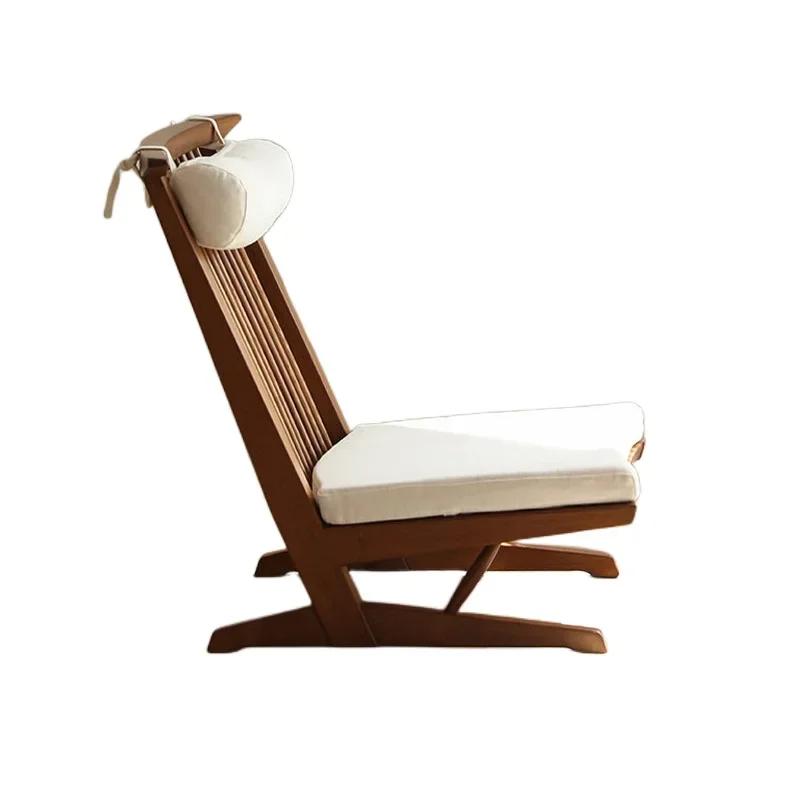 Japanese-style tatami leisure chair, Nakajima George recliner, solid wood sofa chair, and leisure chair on the balcony